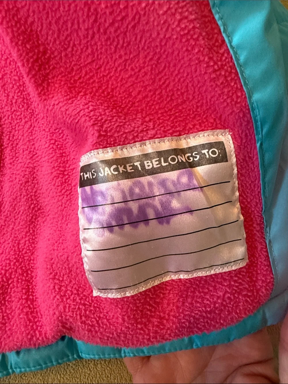 Disney Frozen Winter Puffer coat, winter blue - Bright Pink Lining